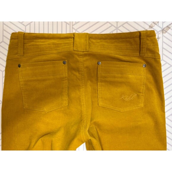 Kuhl Pants Womens 6 Corduroy Mustard Hiking Outdoor Low Rise Gorpcore z - Picture 8 of 13